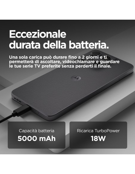 Motorola moto g15 17,1 cm (6.72") Doppia SIM Android 15 4G USB tipo-C 8 GB 128 GB 5200 mAh Grigio