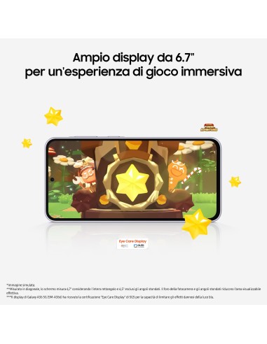 Samsung Galaxy A36 5G, Smartphone con Funzioni intelligenti, Display Super AMOLED 6.7”, 6GB RAM, 128GB, Camera 50MP, Batteria