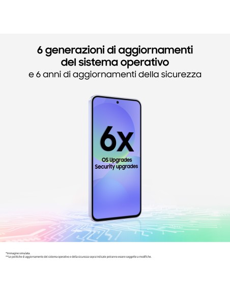 Samsung Galaxy A36 5G, Smartphone con Funzioni intelligenti, Display Super AMOLED 6.7”, 6GB RAM, 128GB, Camera 50MP, Batteria