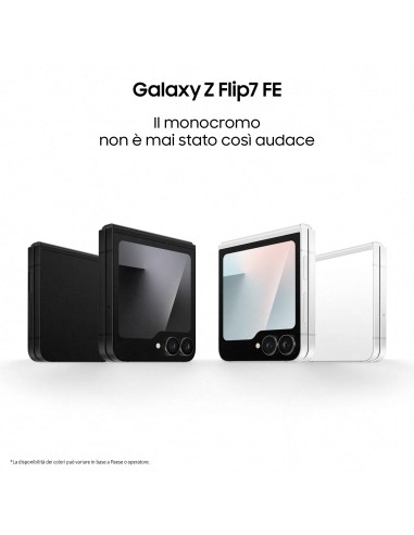 Samsung Galaxy Z Flip7 FE Smartphone AI, RAM 8GB, 128GB, Display 3,4" Super AMOLED/6,7" Dynamic AMOLED 2X, Fotocamera 50MP,