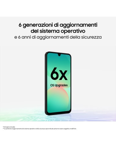 Samsung Galaxy A26 5G, Smartphone con Funzioni intelligenti, Display Super AMOLED 6.7”, 8GB RAM, 256GB, Batteria 5.000 mAh,